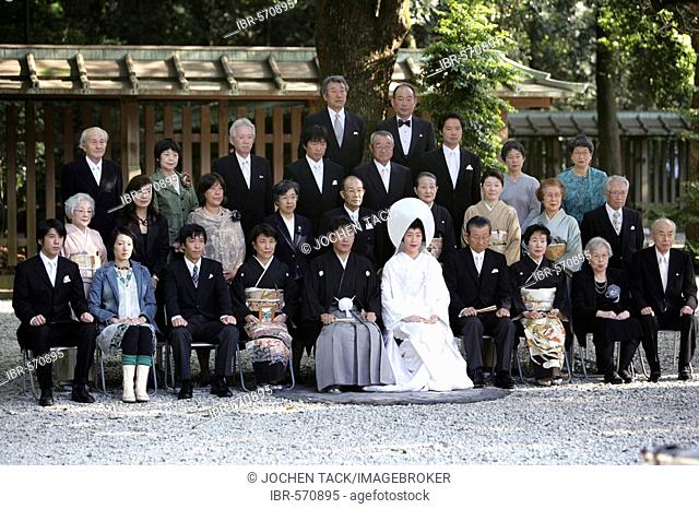 Shinto wedding, Meiji Shrine, Tokyo, Japan, Asia