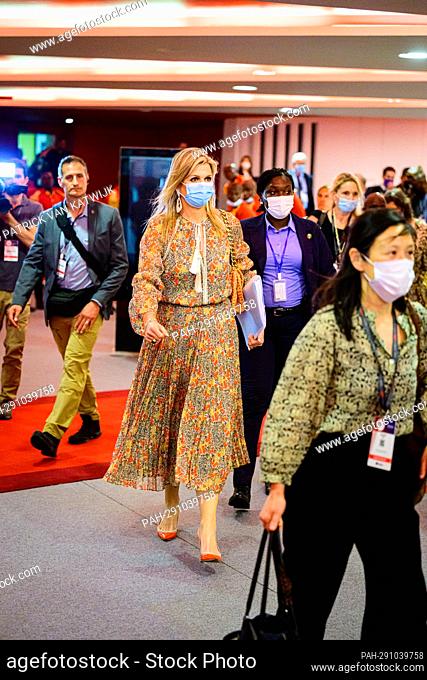 Queen Maxima of the Netherlands attends the CEO Forum in Abidjan on June 13, 2022 in Abidjan, Ivory Coast. The Africa CEO Forum is the largest yearly...