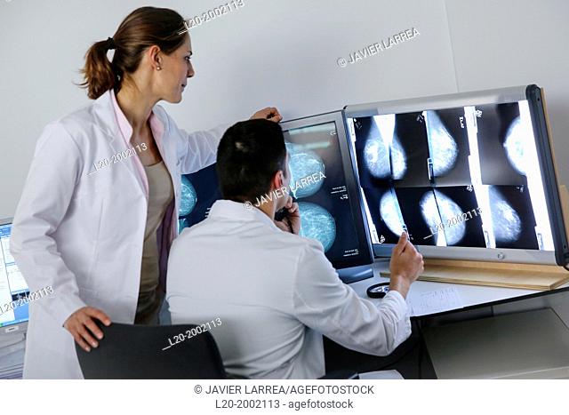 Image report. Mammogram, Mammography. Breast Cancer. Onkologikoa Hospital, Oncology Institute, Case Center for prevention, diagnosis and treatment of cancer