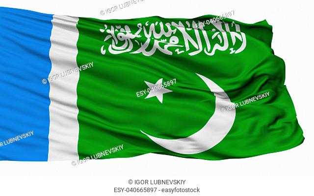 Jamaat E Islami Pakistan Flag, Isolated On White Background