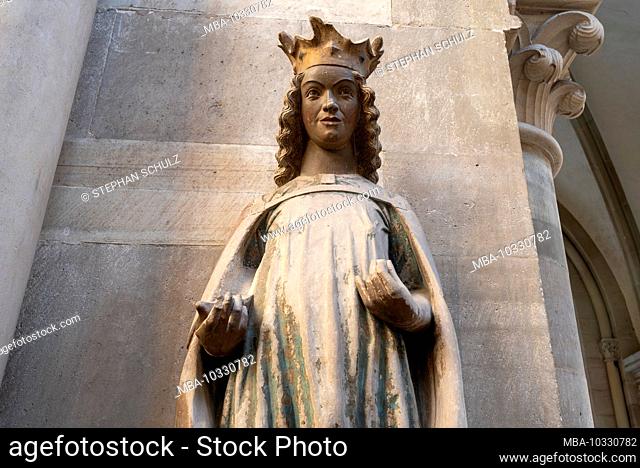 Germany, Saxony-Anhalt, Magdeburg, Magdeburg Cathedral, Saint Catherine, patron saint. (In 1520 the cathedral was finished after 311 years of construction