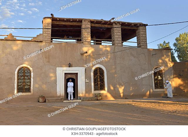 Casa Juan, guesthouse at Ait Isfoul, Nesrate village of the edge of Sahara desert, Draa River valley, Province of Zagora, Region Draa-Tafilalet, Morocco