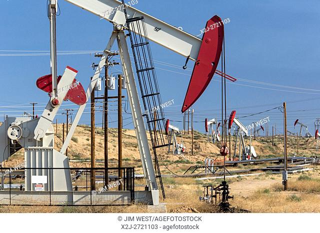 Bakersfield, California - Oil wells in the huge Kern River Oil Field