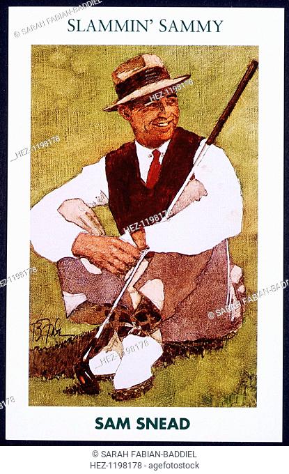 'Slammin' Sammy'. Sam Snead, American golfer (1912-2002), c1950s