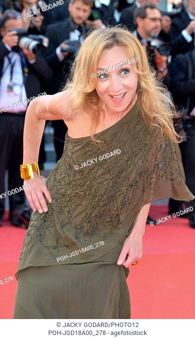 Sylvie Testud Arriving on the red carpet for the film 'Ash Is Purest White' (Jiang hu er nv) 71st Cannes Film Festival May 11, 2018 Photo Jacky Godard