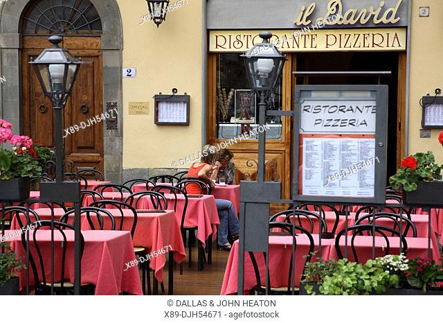 Italy, Tuscany, Florence, Piazza Della Signoria, Restaurant