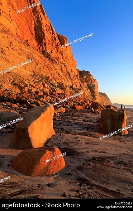 Landslide, Torrey Pines State Beach, Del Mar, San Diego County, California, United States of America, North America