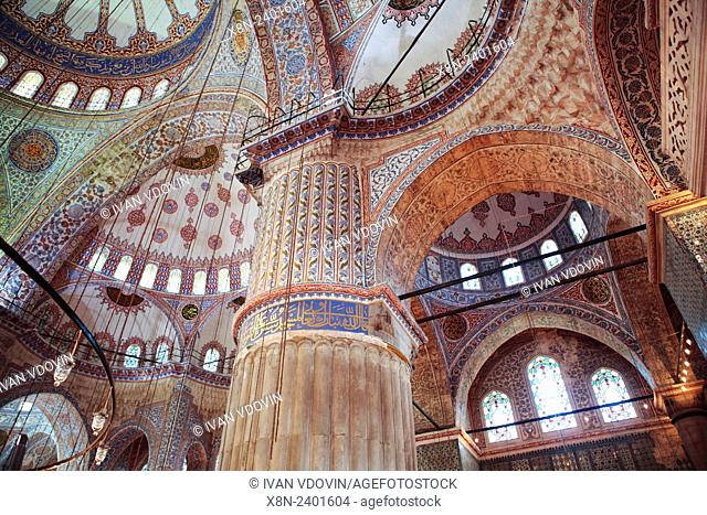 Sultan Ahmed Mosque or Blue Mosque (1609-1617), Istanbul, Turkey