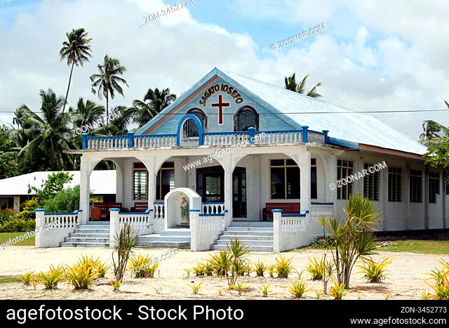 Church Sagato Iosifo on the Savaii island, Samoa