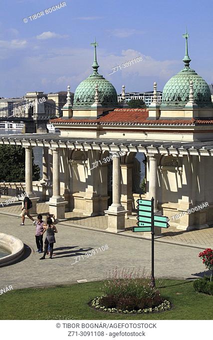 Hungary, Budapest, Várkert, Neo-renaissance garden,