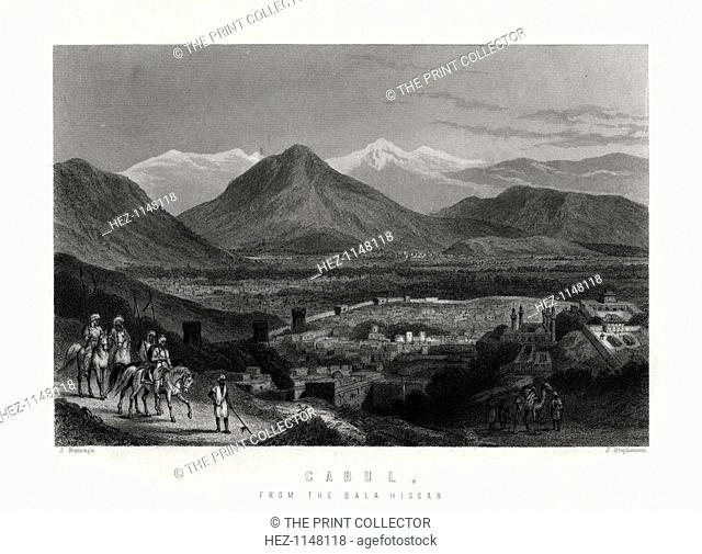 'Cabul, from the Bala Hissar', 1883. View of Kabul, Afghanistan, from the fort of Bala Hissar