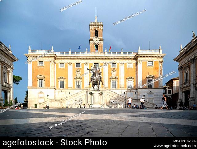 Statue Marc Aurel Capitol in Rome, Lazio, Italy