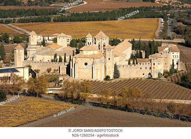 Santa Maria de Poblet Cistercian monastery, Vimbodi i Poblet, Conca de Barbera, Tarragona province, Catalonia, Spain