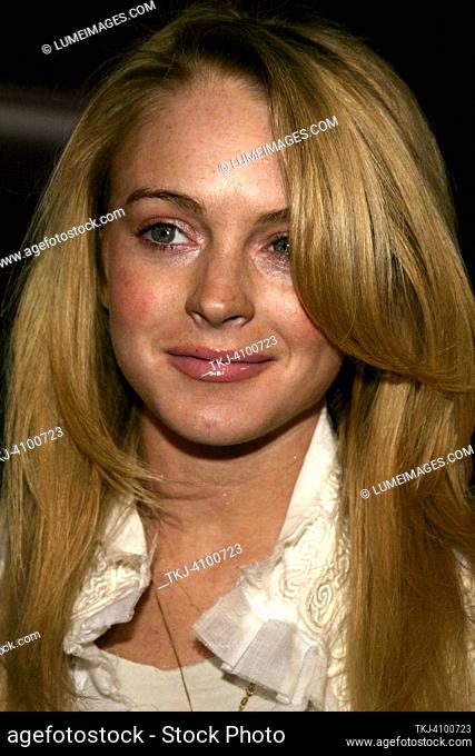 Lindsay Lohan at the Pioneer Electronics Automotive Navigation Systems Launch Party held at the Montmartre Lounge in Hollywood, USA on April 21, 2005