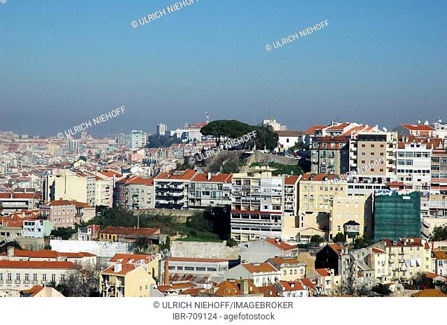 Lisbon viewed from Castelo do San Jorge, Lisbon, Portugal, Europe