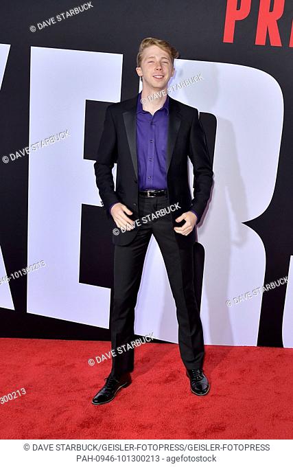 Joey Luthman attending the 'Blockers' premiere at Regency Village Theater on April 3, 2018 in Los Angeles, California. | Verwendung weltweit