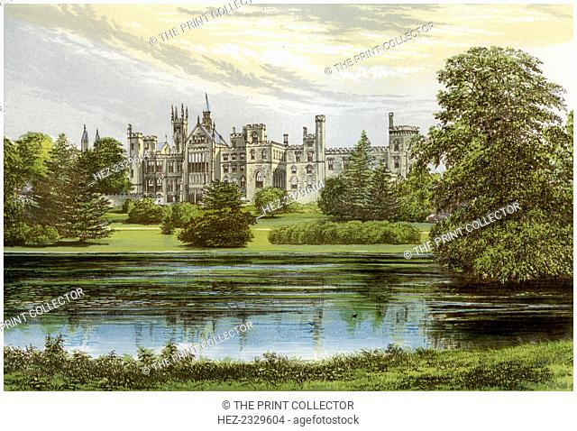 Alton Towers, Staffordshire, home of the Earl of Shrewsbury, c1880. A print from A Series of Picturesque Views of Seats of the Noblemen and Gentlemen of Great...