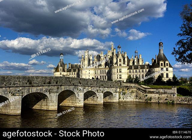Chateau de Chambord, Loire Valley, Loir-et-Cher department, Centre-Val de Loire, France, Europe