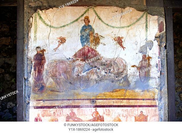 Roman Frescos of Pompei arhaeological site