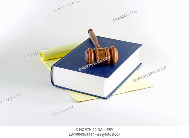 Gavel Atop Legal Books