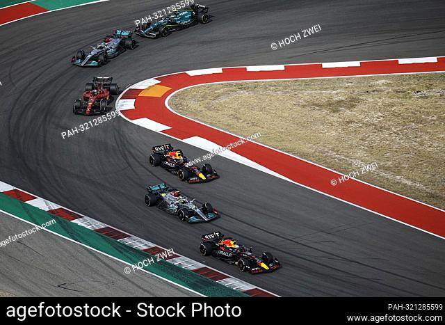 #1 Max Verstappen (NLD, Oracle Red Bull Racing), #44 Lewis Hamilton (GBR, Mercedes-AMG Petronas F1 Team), #11 Sergio Perez (MEX, Oracle Red Bull Racing)