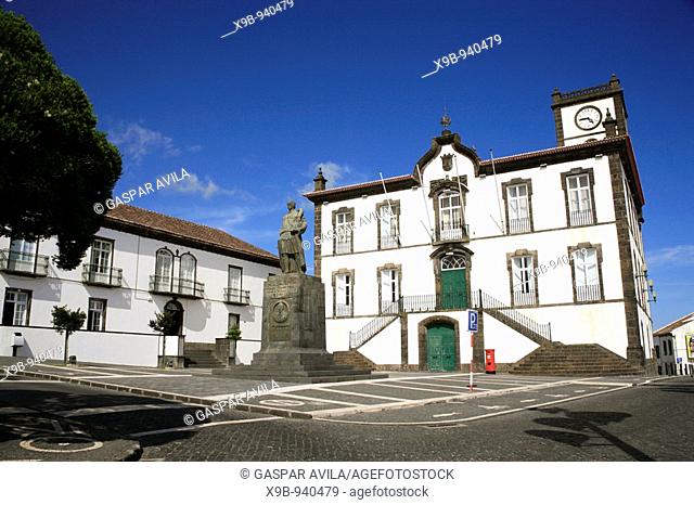 The town hall in Vila Franca do Campo  Sao Miguel island, Azores islands, Portugal