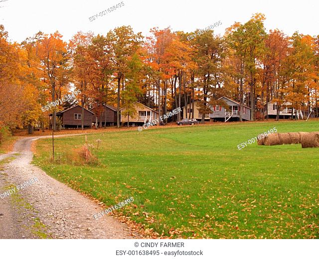 many outdoor country cabins
