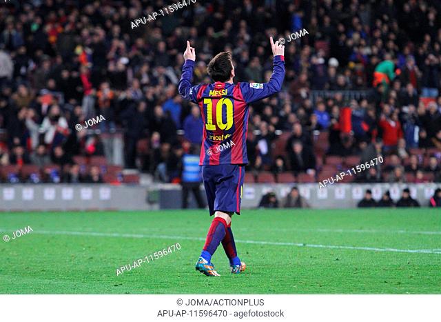 2015 Spanish Copa del Rey Semi-Final FC Barcelona v Villareal Feb 11th. 11.02.2015 Barcelona, Spain. Spanish Cup , Semi-final