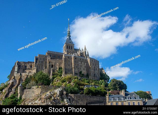 view at Mont St. Michel in France