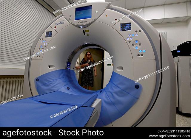 The new tomograph was presented in the Kromeriz Hospital, on November 13, 2023. The tomograph includes artificial intelligence