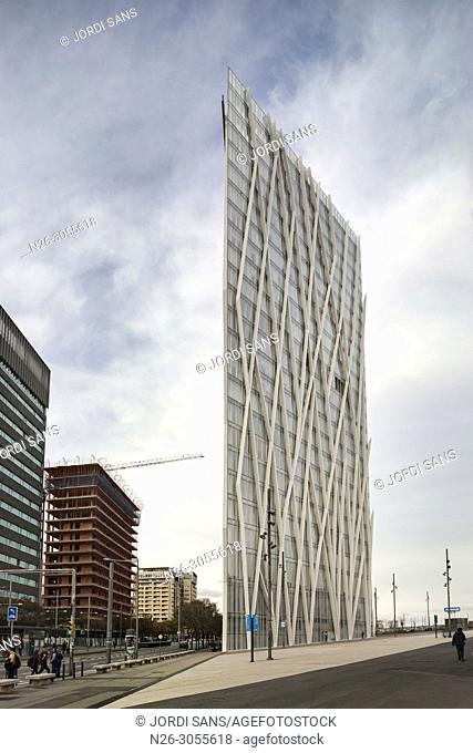 Diagonal Zero Zero or Torre Telefonica, by Enric Massip-Bosch, Barcelona, Catalonia, Spain
