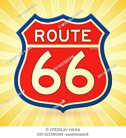 Vintage Route 66 Symbol