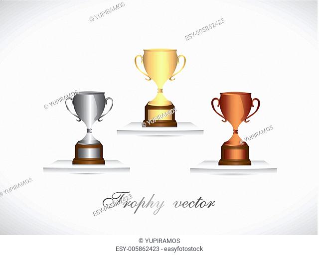 trophies vector