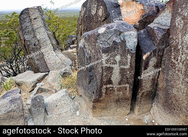 Three Rivers Petroglyph Site, New Mexico, USA