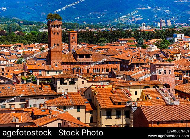 Panorama of Lucca Italia - architecture background