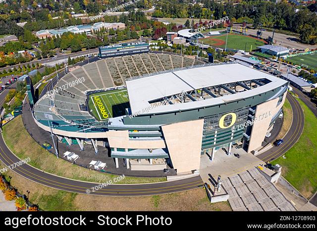 October 11, 2018 - Eugene, Oregon, USA: Autzen Stadium is an outdoor football stadium in the northwest United States, in Eugene, Oregon