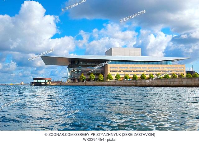 COPENHAGEN, DENMARK - AUGUST 22, 2014: The Copenhagen Opera House (Operaen) is the national opera of Denmark. It was designed by the architect Henning Larsen