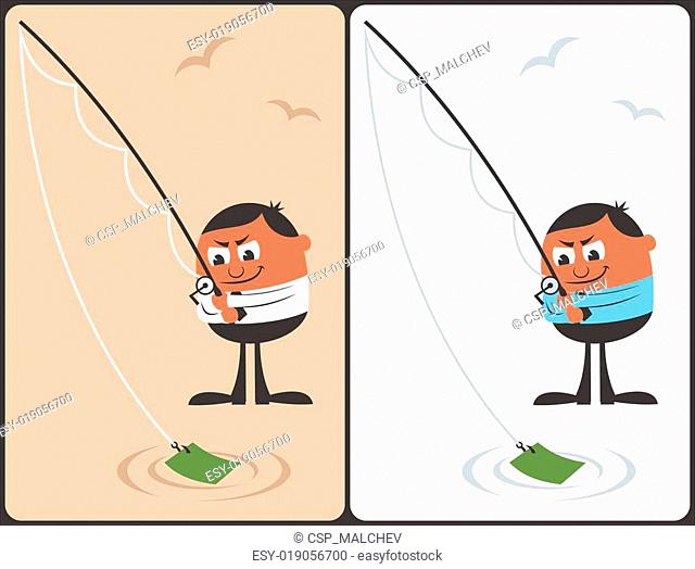 Businessman Fishing Concept
