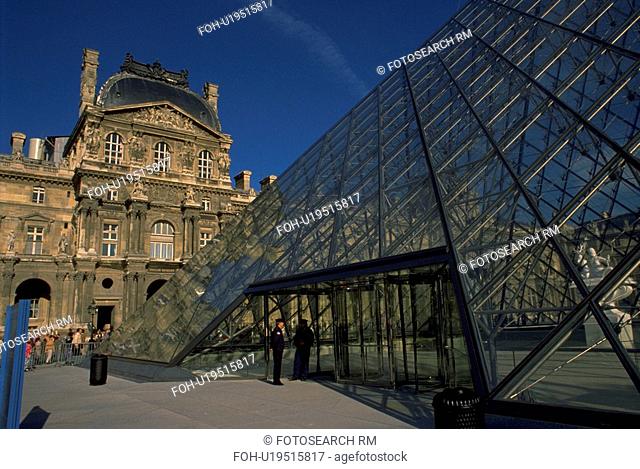pyramid, front, pei, designed, glass