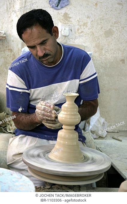 Potter's workshop in Al Aali, Kingdom of Bahrain, Persian Gulf