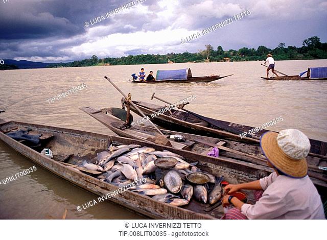 Thailand, Ubon Ratchathani, Mekong river