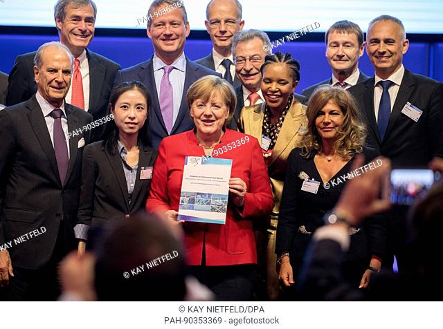 The German chancellor Angela Merkel (CDU) at the Business20 (B20) meeting of businesses and industrial associations in Berlin, Germany, 3 May 2017