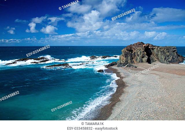 Fuerteventura, Canary Islands, beach playa del jurado by the west coast