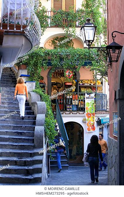 Italy, Campania, Amalfi Coast, listed as World Heritage by UNESCO, Positano, Via dei Mulini