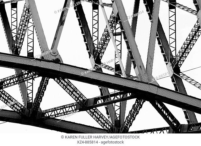 steel beam bridge support