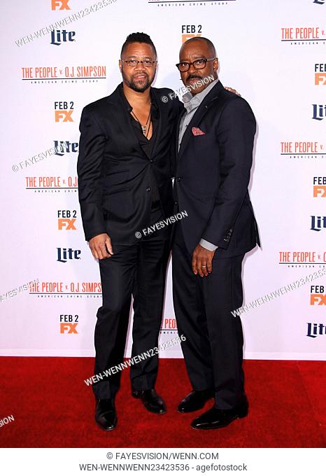 Premiere Of ""FX's ""American Crime Story - The People V. O.J. Simpson"" Featuring: Cuba Gooding Jr., Courtney B. Vance Where: Los Angeles, California