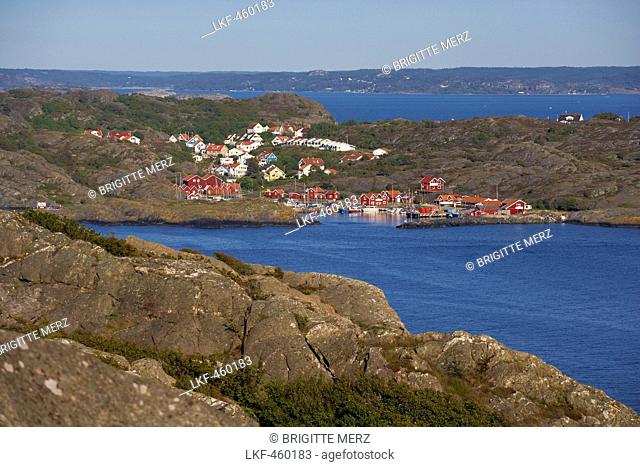 View from Ronnang, Tjoern Island to Stora Dyroen Island, Province of Bohuslaen, West coast, Sweden, Europe