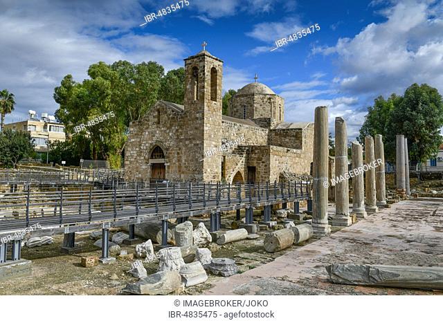 Early Christian Church, Agia Kyriaki Chrysopolitissa, Old Paphos, Cyprus, Paphos, Old Paphos, Cyprus, Europe