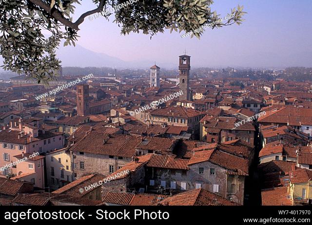 town view, lucca, italy