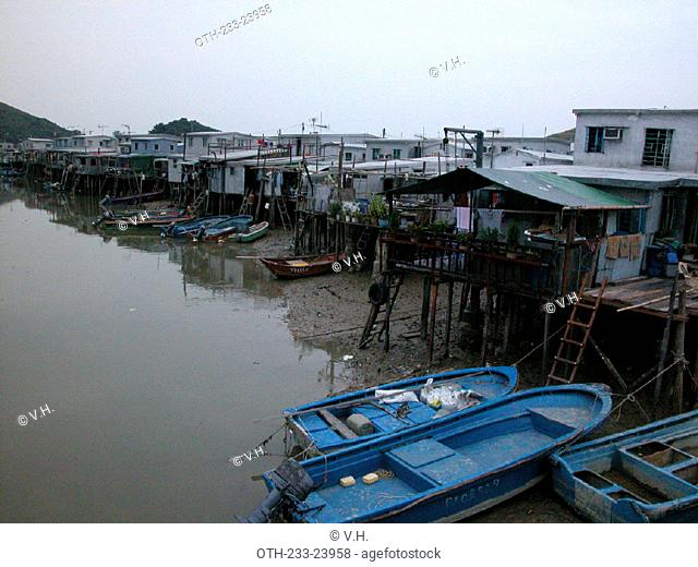 Boat residence in Tai O, Lantau Island